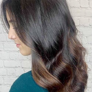 UGC image of salon shine treatment from @hairbymegs_.