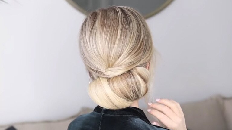 Click on video demonstrate about Hair styling - Simple Soft Updo